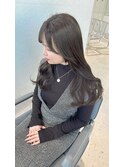 韓国へアレイヤーカット顔周りレイヤーナチュラルカール