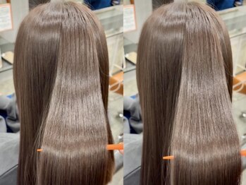 髪質改善専門店 アミーベルエクラ(AMI a BELLE Eclat)の写真/【髪質改善専門店】カラーをしながら栄養分をたっぷり補給！ここでしか体験できない感動の【カラーエステ】