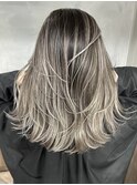 髪質改善縮毛矯正,レイヤー,縮毛矯正,白髪ぼかしハイライト.白髪