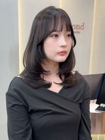 ロンド ブランシュ 錦糸町北口(Lond blanche)&nbsp;ミニウルフレイヤーカット顔周り前髪韓国ショートボブ/錦糸町