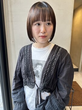 ヘアー アイス ルーチェ(HAIR ICI LUCE) 名古屋切りっぱなしボブ 大須切りっぱなしボブ ぱつっとボブ西田