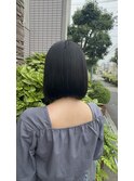 @cho_no.asato ボブ/黒髪/ネビージュ/小顔/ワンレン/大阪梅田