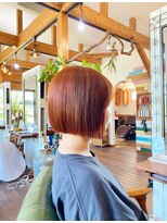 チェリーコークガーデン(CHERRYCOKEGARDEN)&nbsp;オレンジ×パツっとボブ