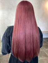 ビスクヘアデザイン(bisq hair design)&nbsp;ピンクブラウン　艶髪　髪質改善　韓国風　顔まわり　顔周り