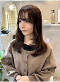 韓国ヘア/顔まわり/レイヤーカット/ザクザクレイヤー