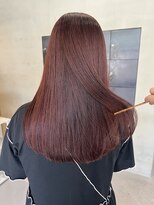 ヘアー アイス ルーチェ(HAIR ICI LUCE) ブリーチなしボルドーカラー秋カラーカシスレッド/中西