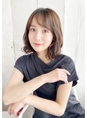 【町田】ミディアム×ベージュカラー