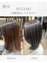 スガミ(SUGAMI)&nbsp;白髪ぼかしハイライト