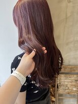 イル(ill) レッドカラー ブリーチなし チェリーレッド ロング 大須