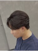 ナチュラルセンターパートニュアンスセンターパート毛流れパーマ