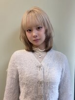 アクシス ナゴヤ(AXIS NAGOYA) ミルクティーブロンド/ダークブルー/デジタルパーマ
