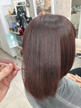 シルク バイ エスト 成増店(silk by est) ショートボブ（縮毛矯正）