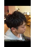 お手軽ツーブロックパーマ