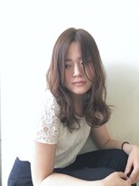 ピエドプールポッシュ(PiED DE POULE POCHE)&nbsp;グレージュカラー　×　ニュアンスウェーブ