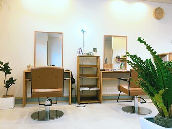 ルームヘアー(room hair)の写真/【吉敷】温かい雰囲気の店内でリラックス♪プライベート空間room hairで大人のキレイを手に入れる