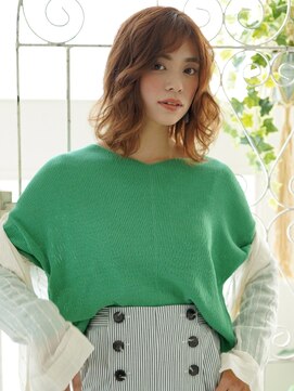 アビエクレール 河内花園(abije claire) 大人ひし形ミディアム★20代30代50代 髪質改善