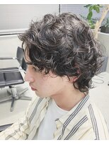 テトヘアー(teto hair)&nbsp;メンズ　パーマ　ミディアム　ロング　くるくる