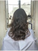 初夏グレージュ系ロング