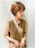 大人女性のために-5歳のショートボブ☆面長さん似合わせカット
