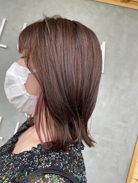 ルアナ バイ ザシーヘアーアンドライフ(LUANA by the SEA hair&life) インナーカラーピンク