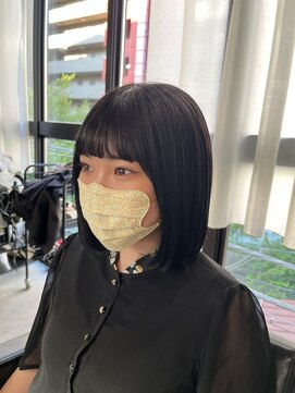 パム 恵比寿(PAM.) 酸性ストレート × 黒髪ボブ