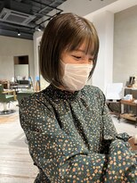 ヘアー アイス ルーチェ(HAIR ICI LUCE)&nbsp;ボブ　オリーブカラー/今枝