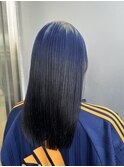 デザインカラー/バレイヤージュ/ブルーブラック/10代20代30代