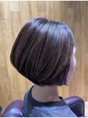 ハイライトショートボブ