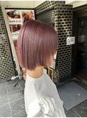 【髪質改善】×【ボブピンク】
