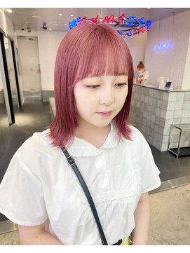 ゲーム 原宿店(GAME) ピンクカラー/ダブルカラー/ケアブリーチ/髪質改善/原宿