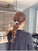 編み下ろし褒められる♪結婚式 アレンジ ヘアセット