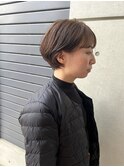 くせ毛を活かしたショートスタイル、シースルーバング