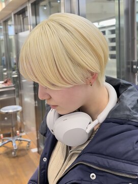 ダブ ギンザ(DaB ginza) 抜きっぱなしブロンド/ケアブリーチ/マッシュショート/銀座