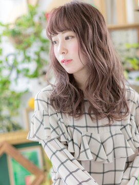 カバーヘア ブリス 川口(COVER HAIR bliss) 外国人風ニュアンスウェーブベビーピンクc5川口20代30代40代