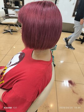 ヘアーズ ベリー 小林店(hairs BERRY) レッド