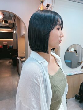 シビバイレボ(CIBI by revo) 地毛風カラー/ナチュラルレイヤーカット/ショートボブ[船橋]