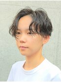【SHARON原宿】刈り上げセンターパート×2wayパーマ フクザワ