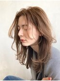 抜け感レイヤー/ベビーバング/くすみカラー/小顔/髪質改善