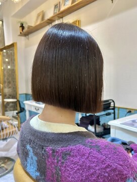 ロンドアベニール 北千住(Lond avenir) メルティカラーフェミニンボブ似合わせカット髪質改善縮毛矯正