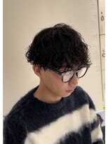 スイッチ(men's SWITCH)&nbsp;波巻きスパイラルパーママッシュ刈り上げレイヤーショート