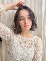 フルールバイアヴァンスクロス(Flulu by avance. cross)&nbsp;くすみベージュ/ふんわりボブ/20代/30代/40代