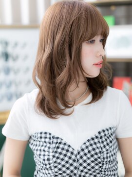 カバーヘア イヴ 戸頭店(COVER HAIR EVE) 韓国風前髪パーマミディアムレイヤーカットc6戸頭20代30代40代