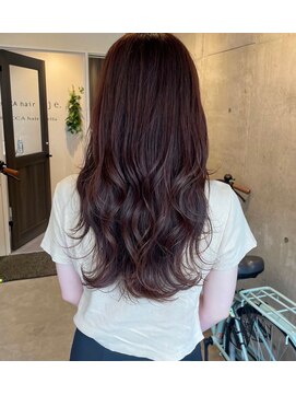 ロッカ(ROCCA) ロングレイヤー×ラベンダーブラウン