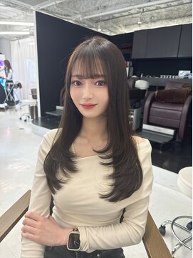 ハピネス 梅田茶屋町店(HAPPINESS) 韓国ヘア/レイヤー/顔周りカット/ブリーチなし/グレージュ