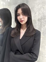 ジーナ 渋谷本店(Zina)&nbsp;髪質改善＊韓国風ミディアムレイヤーカット【Zina渋谷本店】