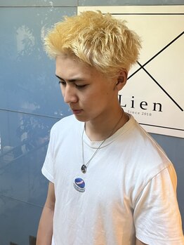 リアン(Lien)の写真/【宇部中央】再現性の高いカットで朝のセットも楽に！ONもOFFもキマる、爽やかで好印象なスタイルに☆