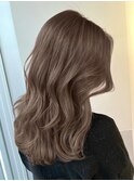 ヘーゼルベージュ ブリーチなし レイヤーカット 海外風