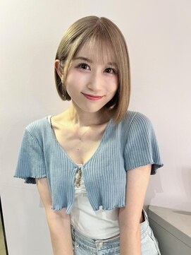 ユーフォリア エヌ 池袋サンシャイン通り店(Euphoria +n) 10代20代人気/王道小顔ボブ×ミルクティーカラー