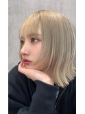 ダブルカラー レイヤーカット ボブカット