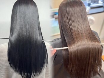 ムク 新宿(muc)の写真/厳選した薬剤＆こだわりの施術だからこそ叶うストレートヘア![韓国/髪質改善/縮毛矯正/新宿]